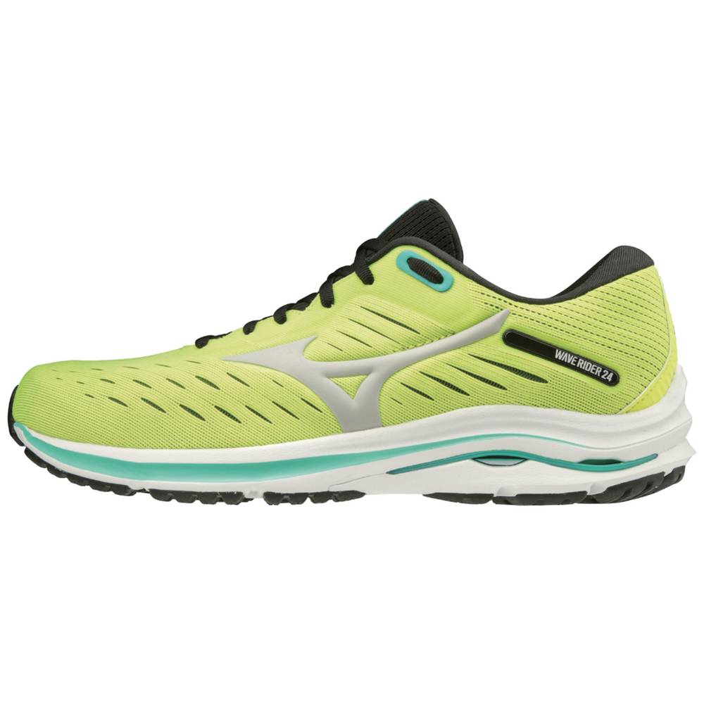 Zapatillas Running Mizuno Wave Rider 24 Hombre Amarillo Baratas RIVO-27149